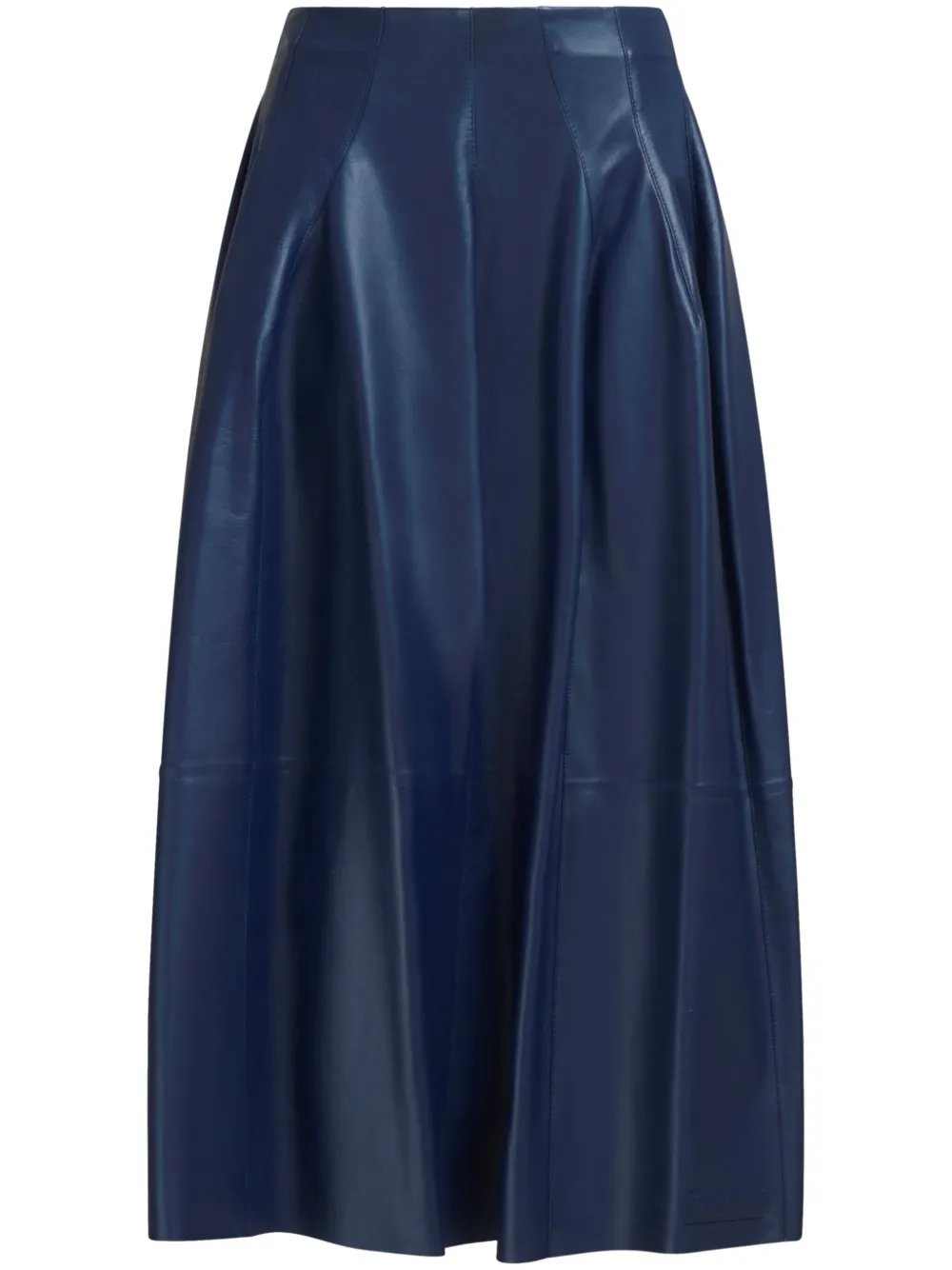 Marni high-waisted blue midi skirt - image 1
