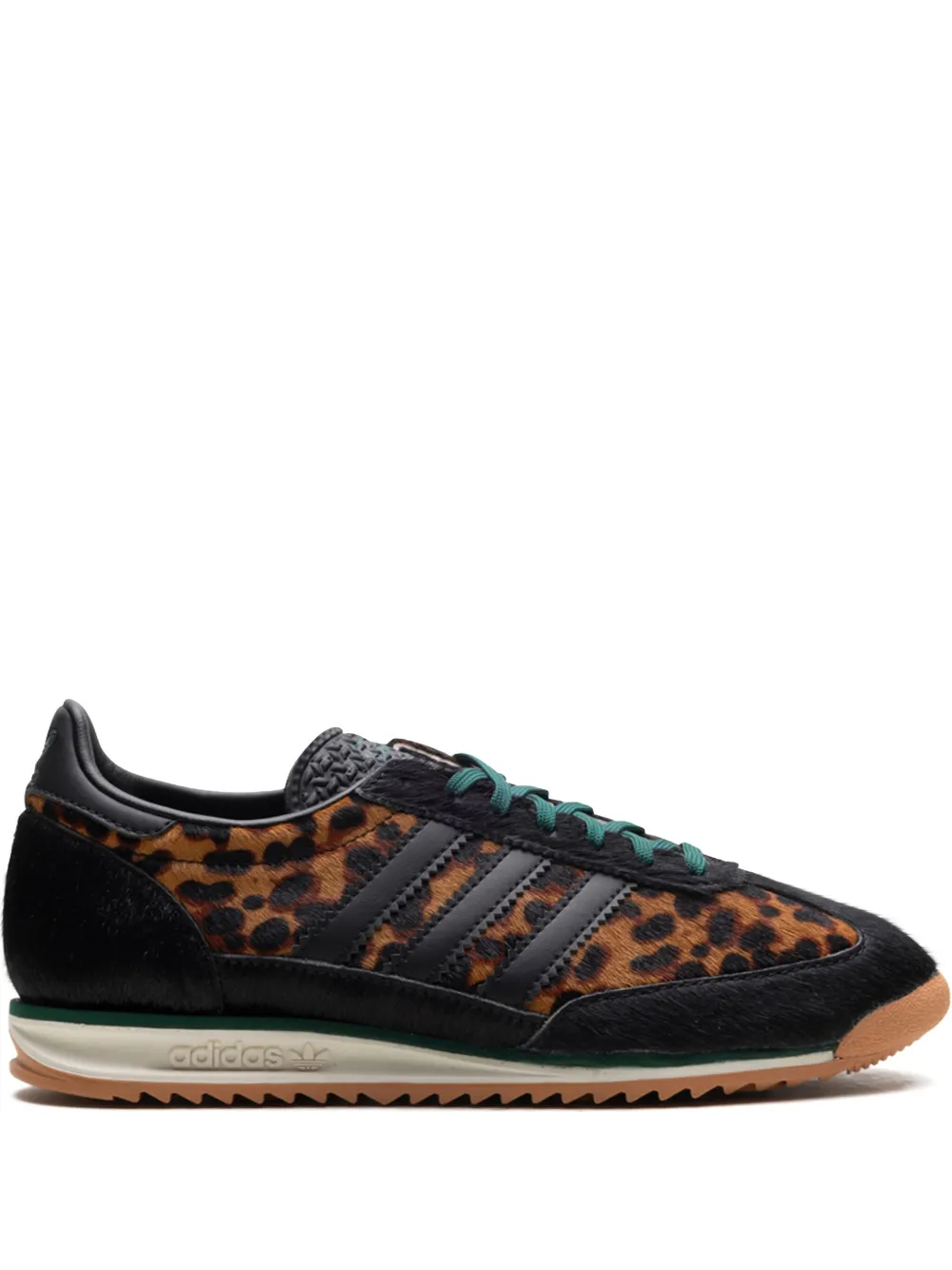 adidas SL 72 Leopard Print Collegiate Green Sneakers - image 1