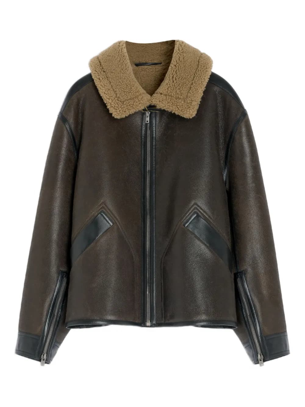 LEMAIRE Textured Trim Leather Jacket - image 1