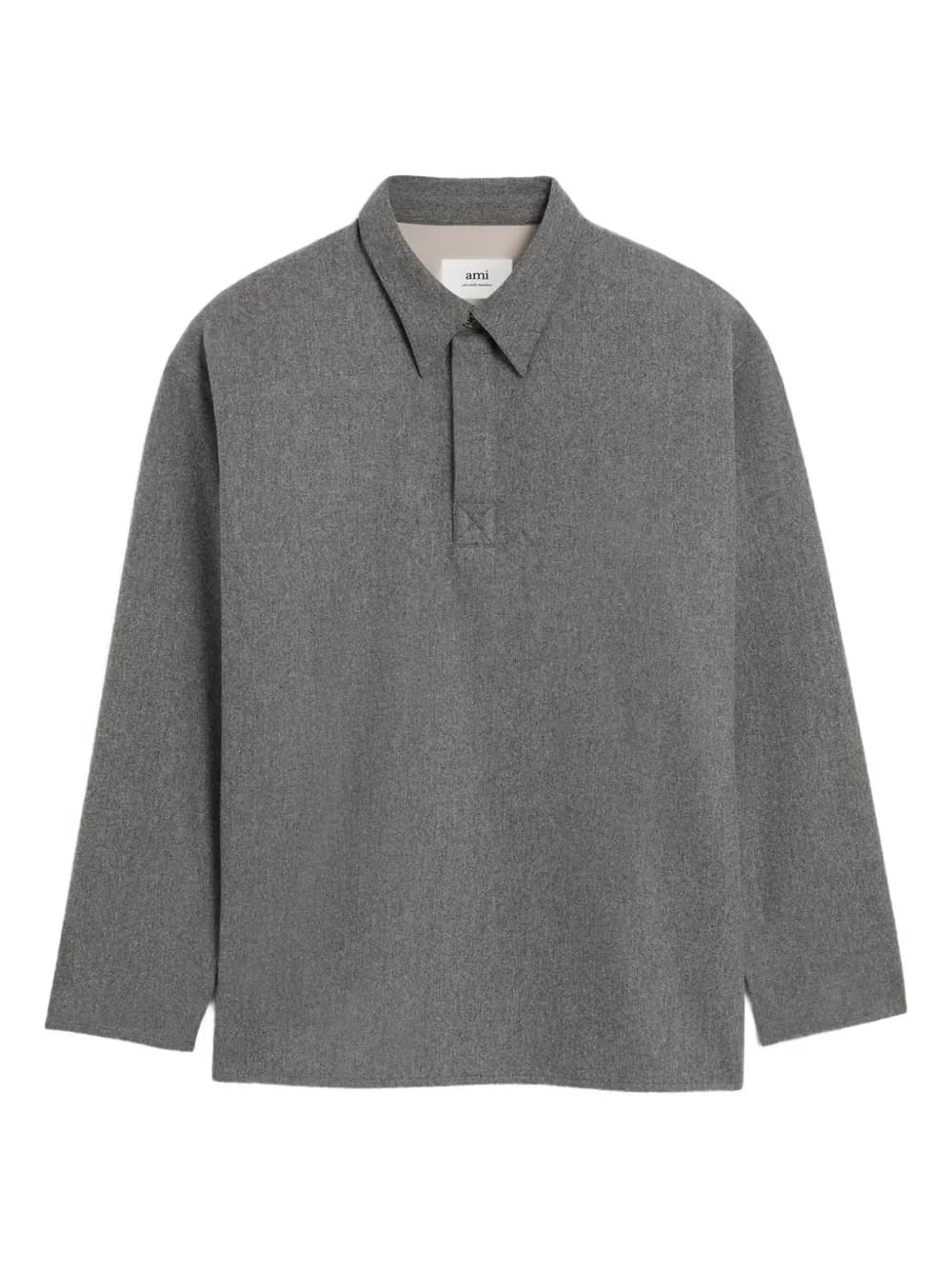 AMI Paris long-sleeved wool polo shirt - image 1