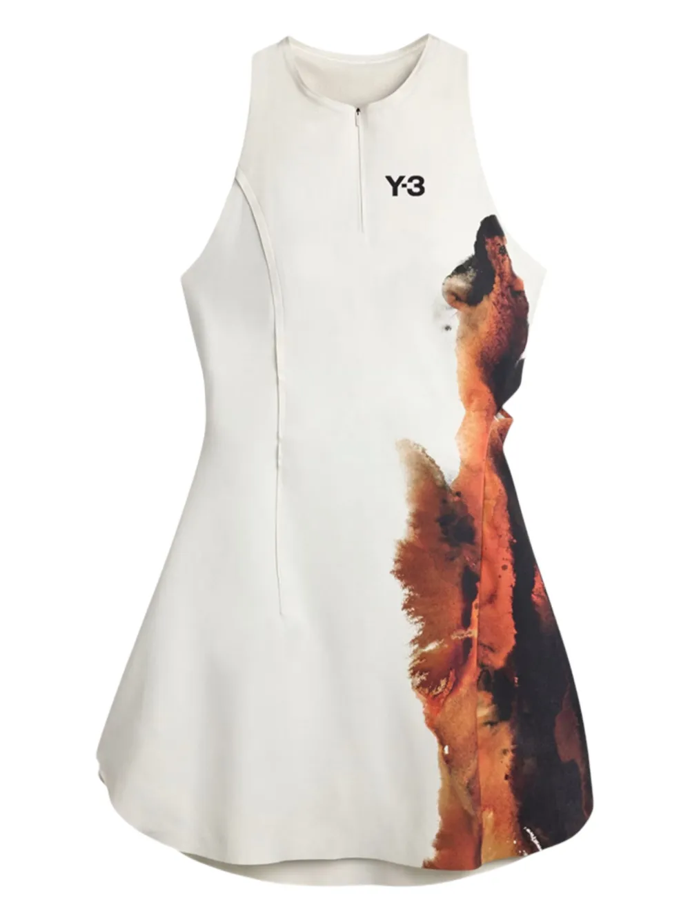 Y-3 Abstract-Print Mini Dress - image 1