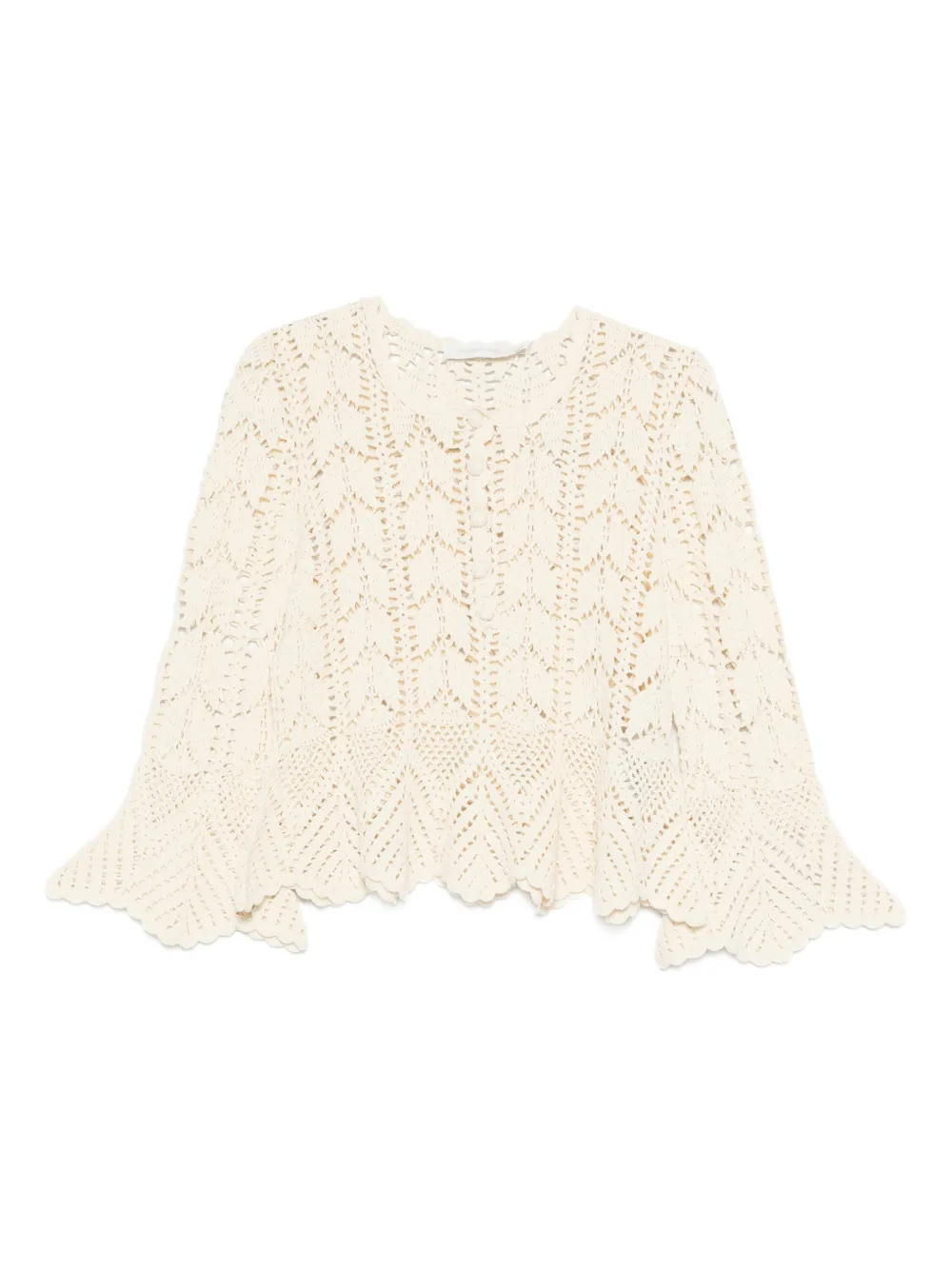 Zimmermann Awaken Lace Crochet Top - image 1