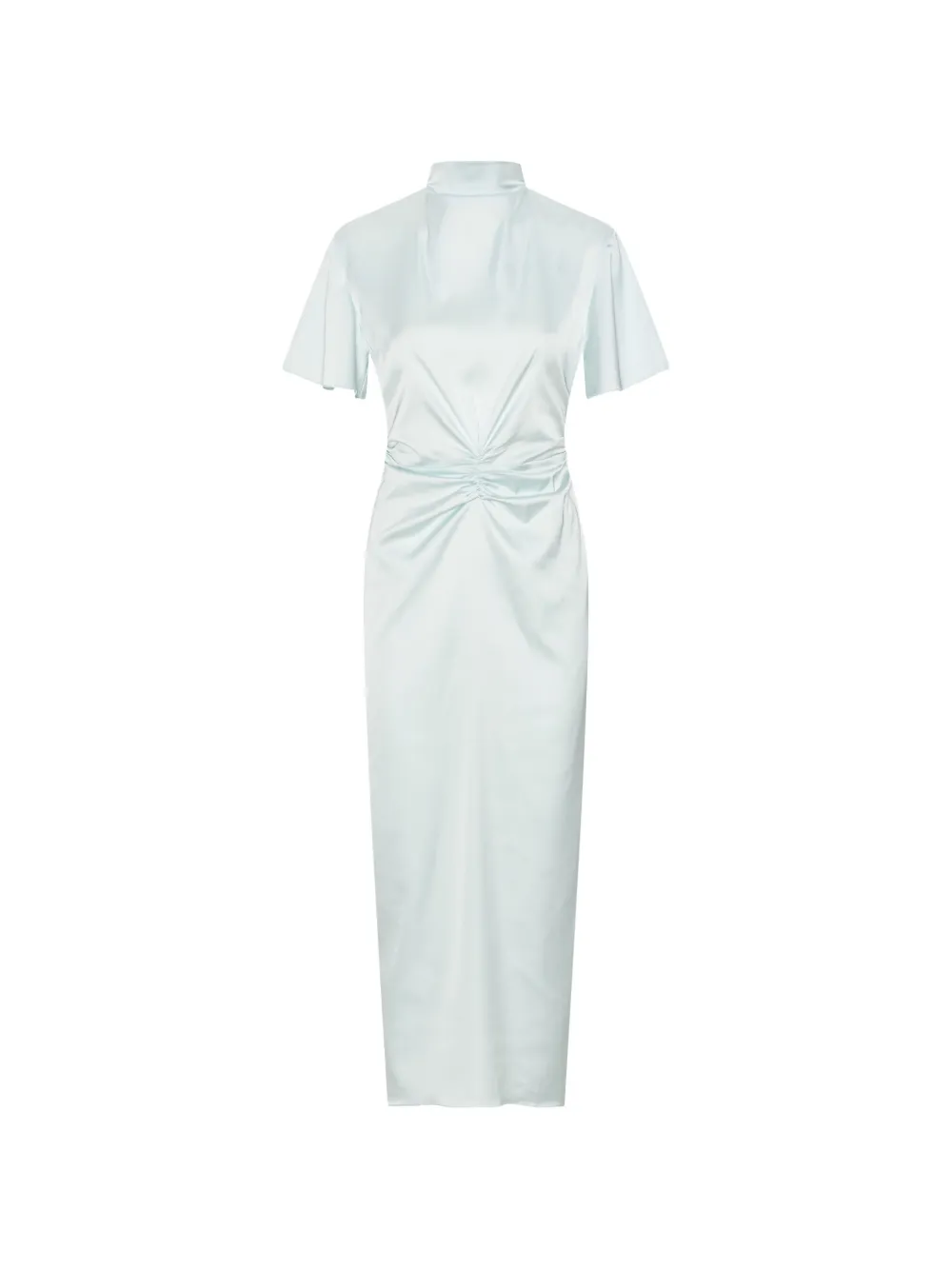ROTATE BIRGER CHRISTENSEN Vestido Midi Franzido | Azul | FARFETCH BR - image 1