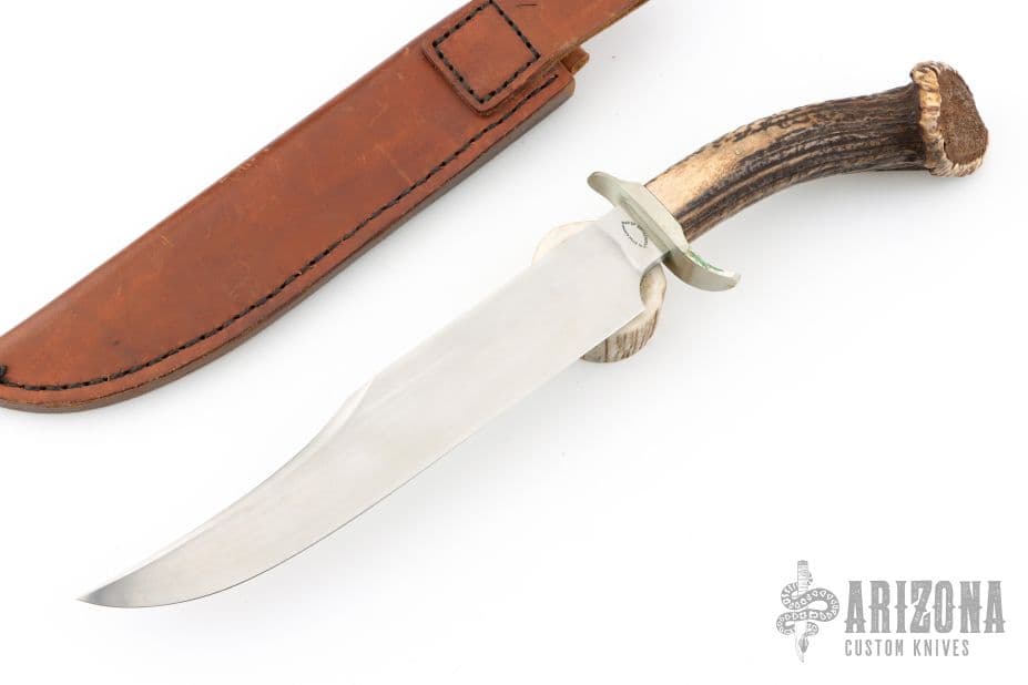 Crown Stag Bowie Knife by David Broadwell - image 1