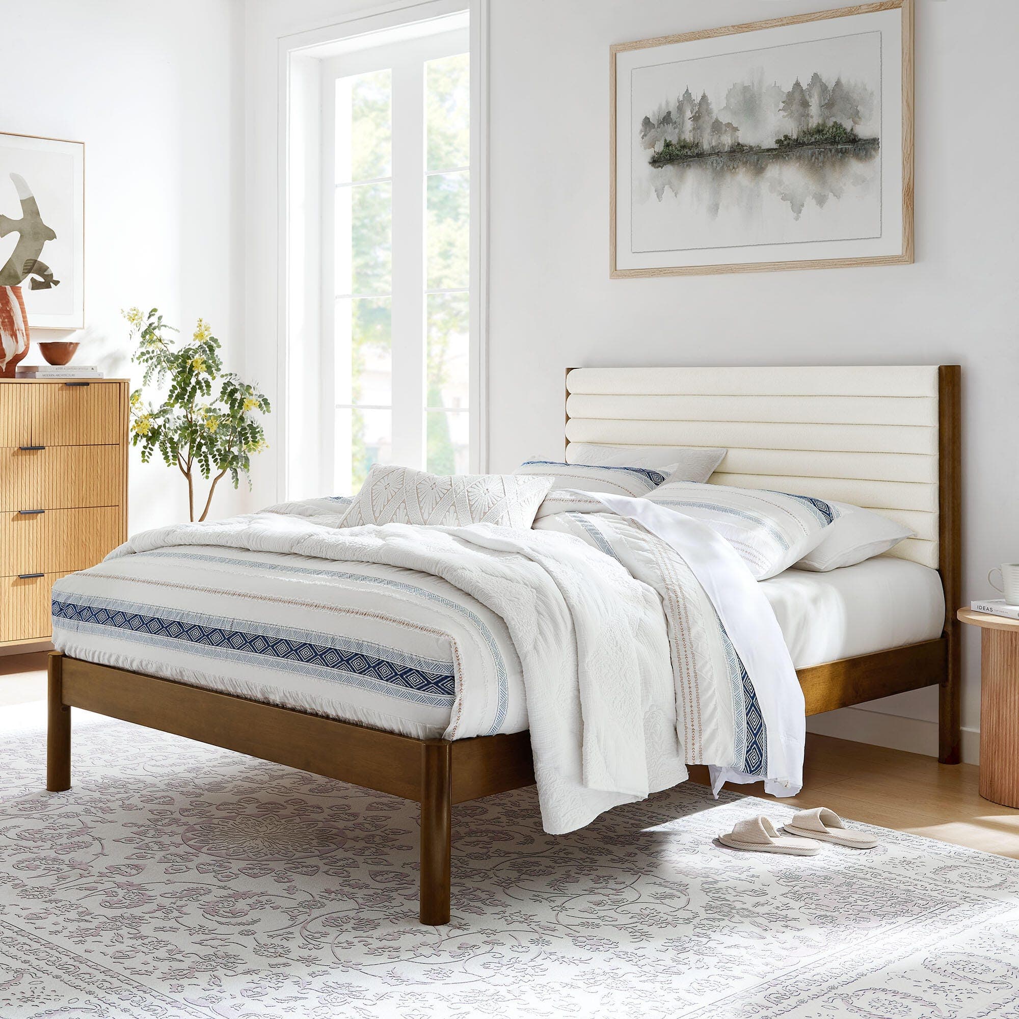 Modway Olea Full Boucle Channel Tufted Platform Bed - image 1
