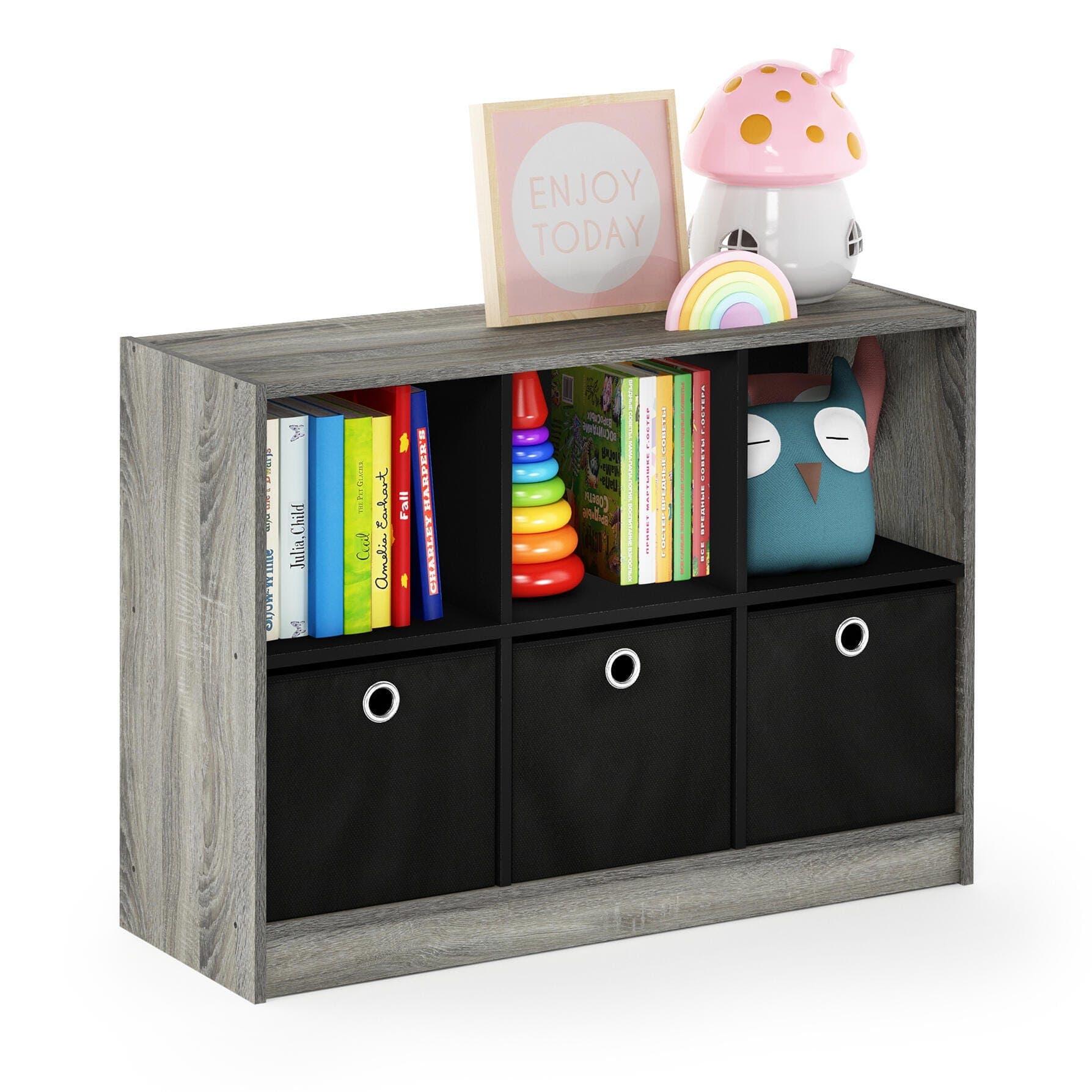 Furinno Basic Bookcase Storage with Bins - image 1