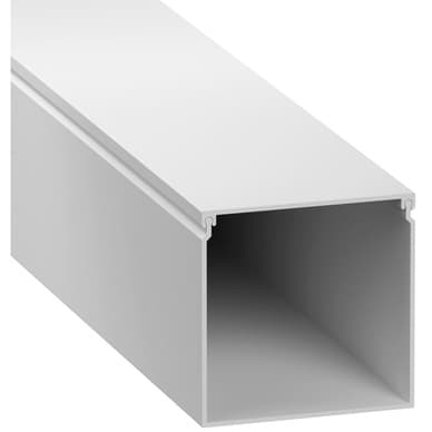 D-Line Mini Trunking 2m 50mm x 50mm White Plain - image 1