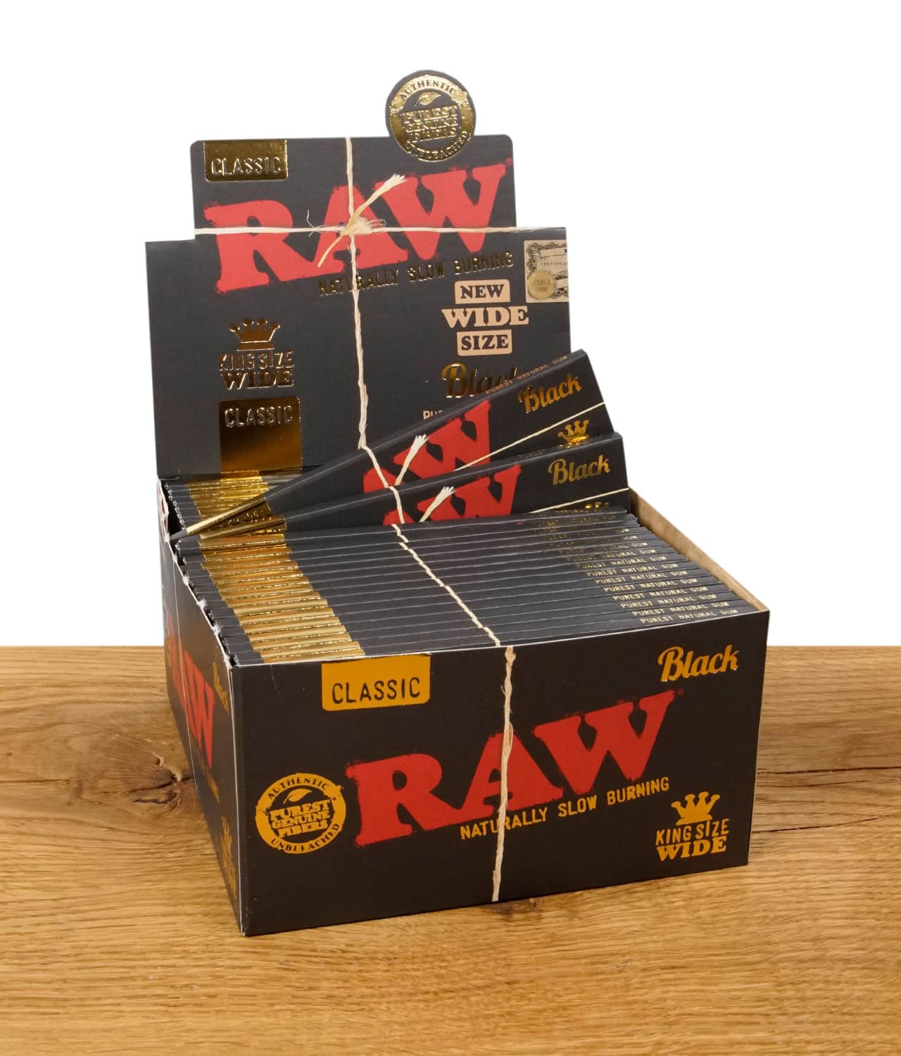 RAW Black Rolling Papers King Size Wide 50er Box - image 1
