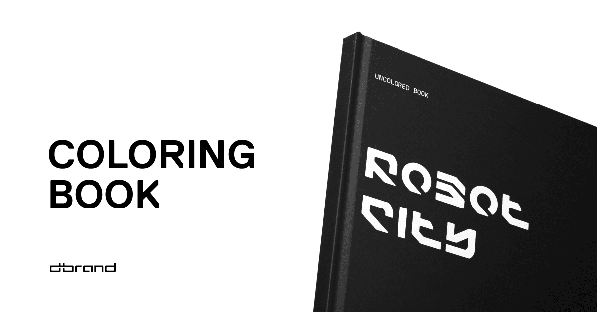 Robot City Coloring Book - image 1