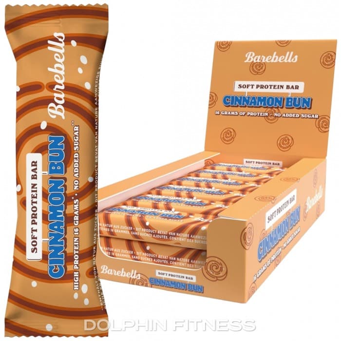 Barebells Cinnamon Bun Soft Protein Bar 12 x 55g - image 1