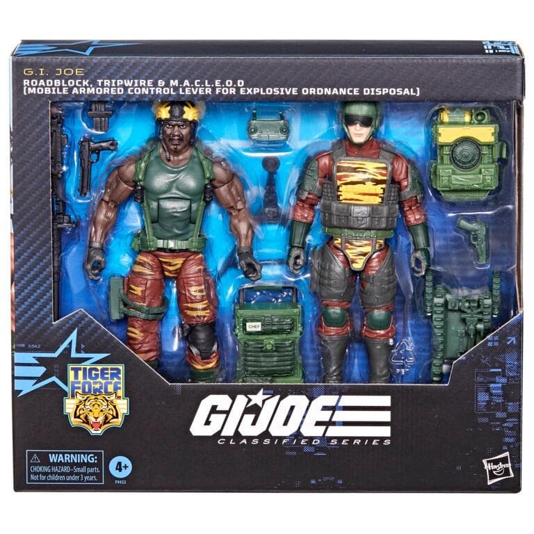 GI Joe Classified Series Action Figure 2-Pack - Roadblock, Tripwire & M.A.C.L.E.O.D. - image 1