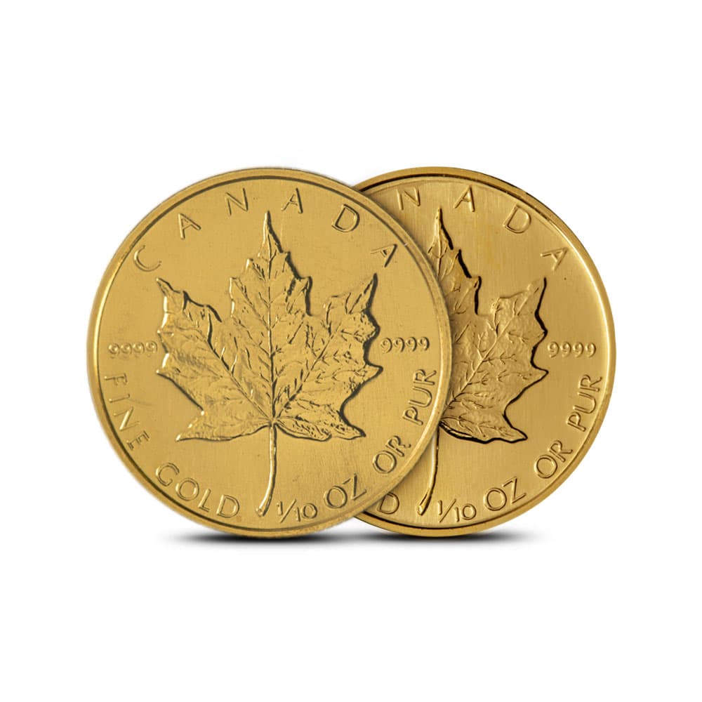 1/10 oz Canadian Gold Maple Leaf Coin (Random Year) - image 1