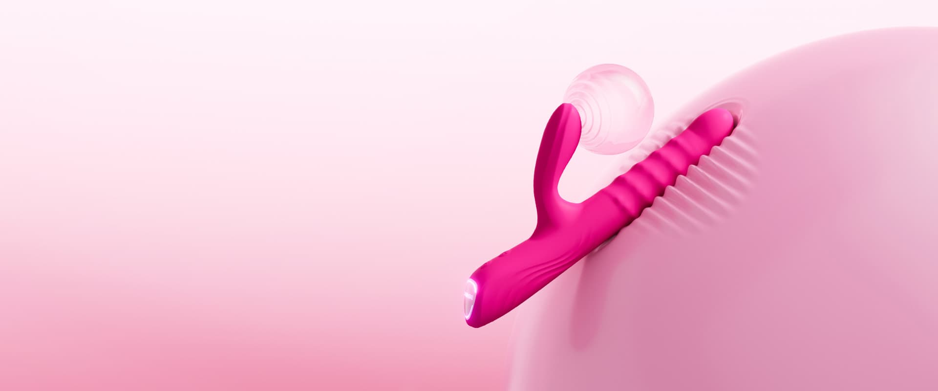 Velvo World's First Patented Rolling Bead G-Spot & Clit Rabbit Vibrator - image 1