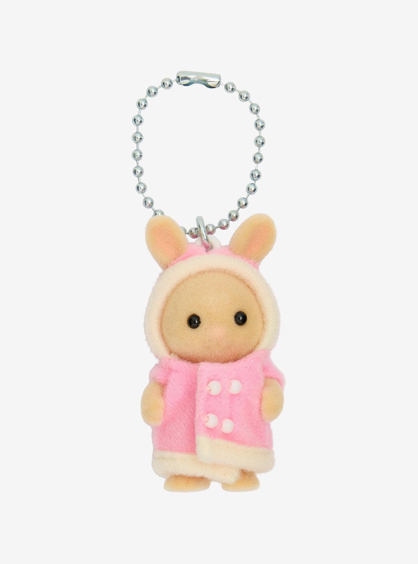 Calico Critters Rabbit Baby Figural Key Chain - image 1