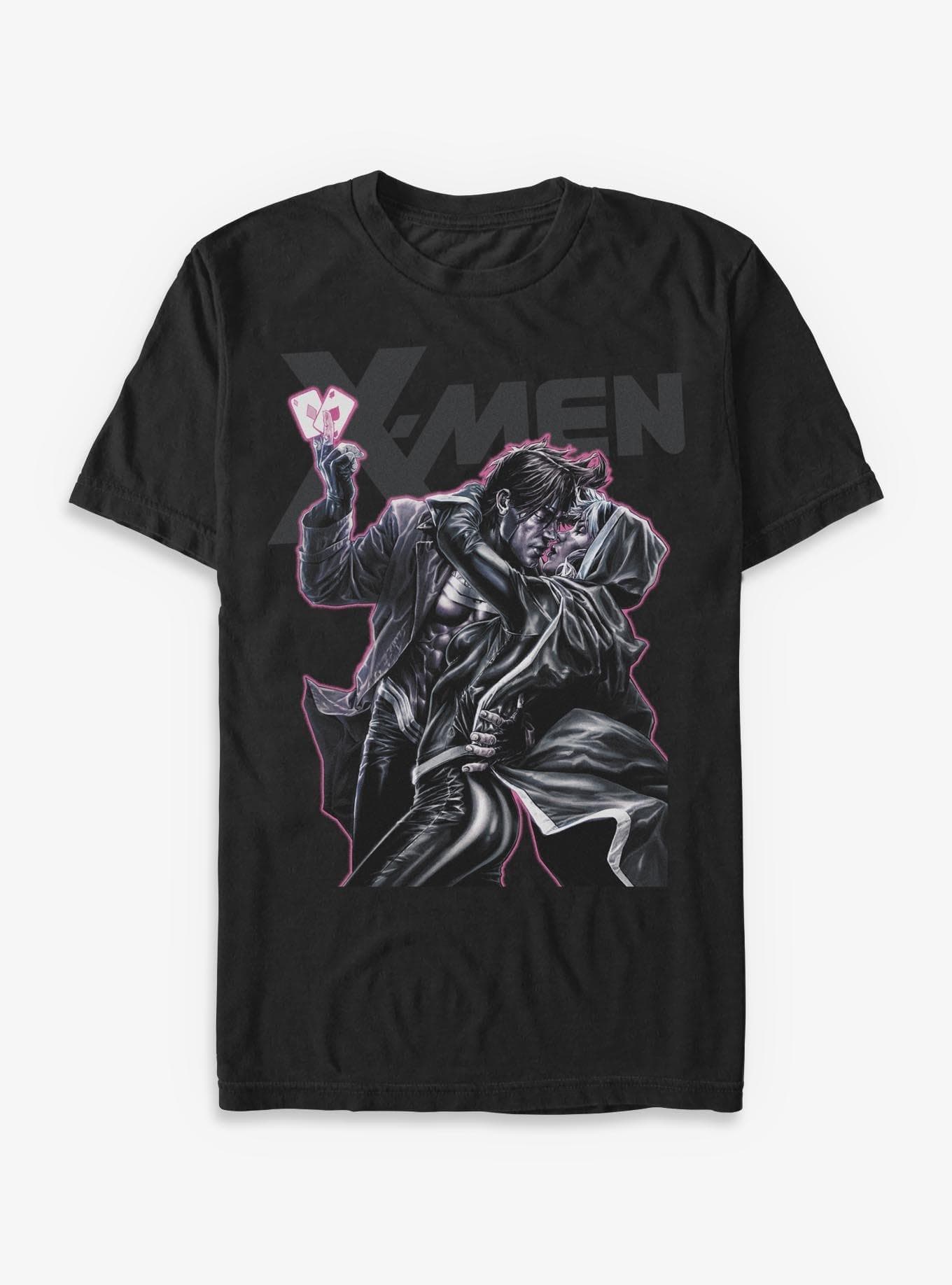 Marvel X-Men Rogue & Gambit Kiss T-Shirt Hot Topic Exclusive - image 1