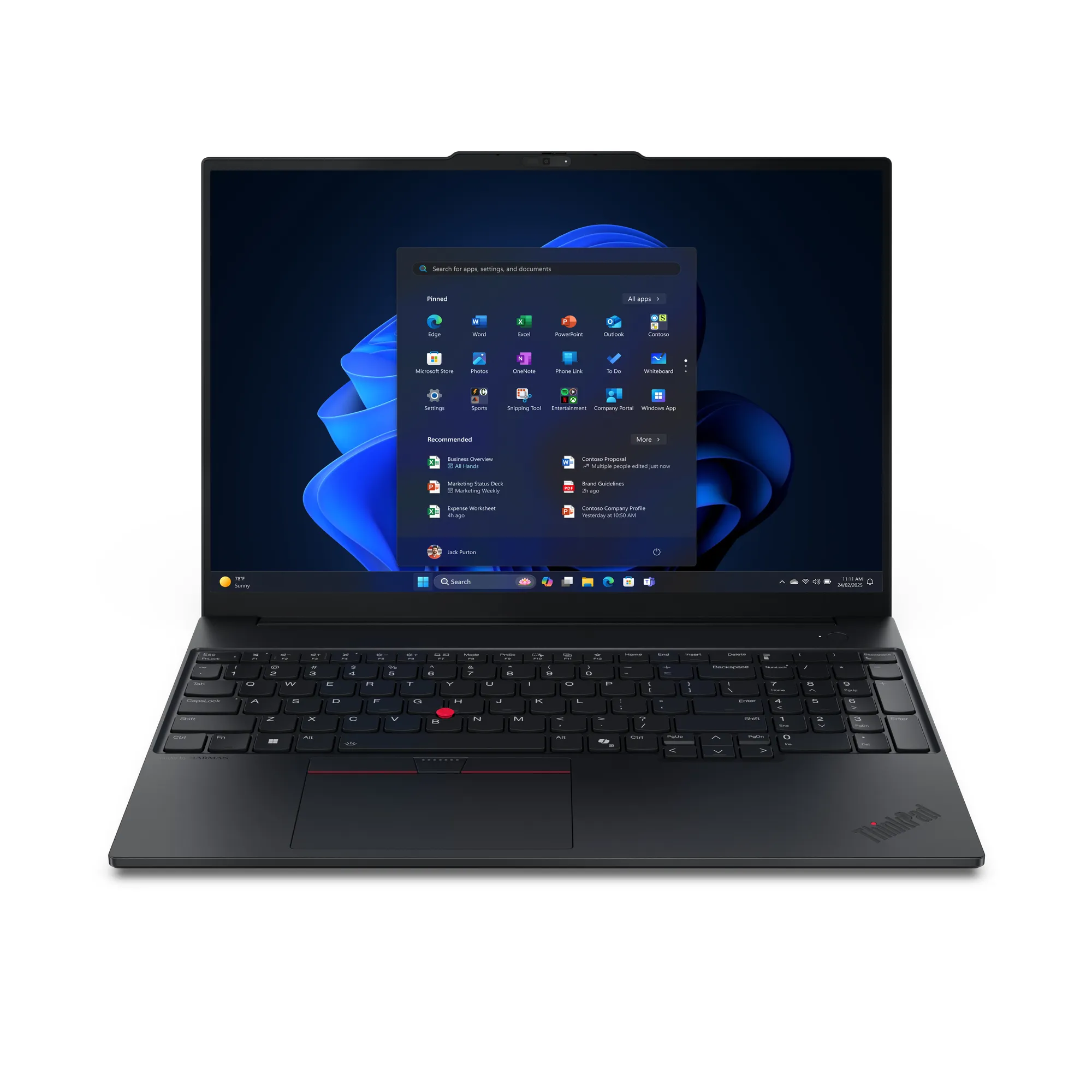 Lenovo ThinkPad E16 Gen 3 (AMD Ryzen 5, 16GB RAM, 512GB SSD, Radeon 760M, Windows 11 Pro) 16-inch Laptop - image 1