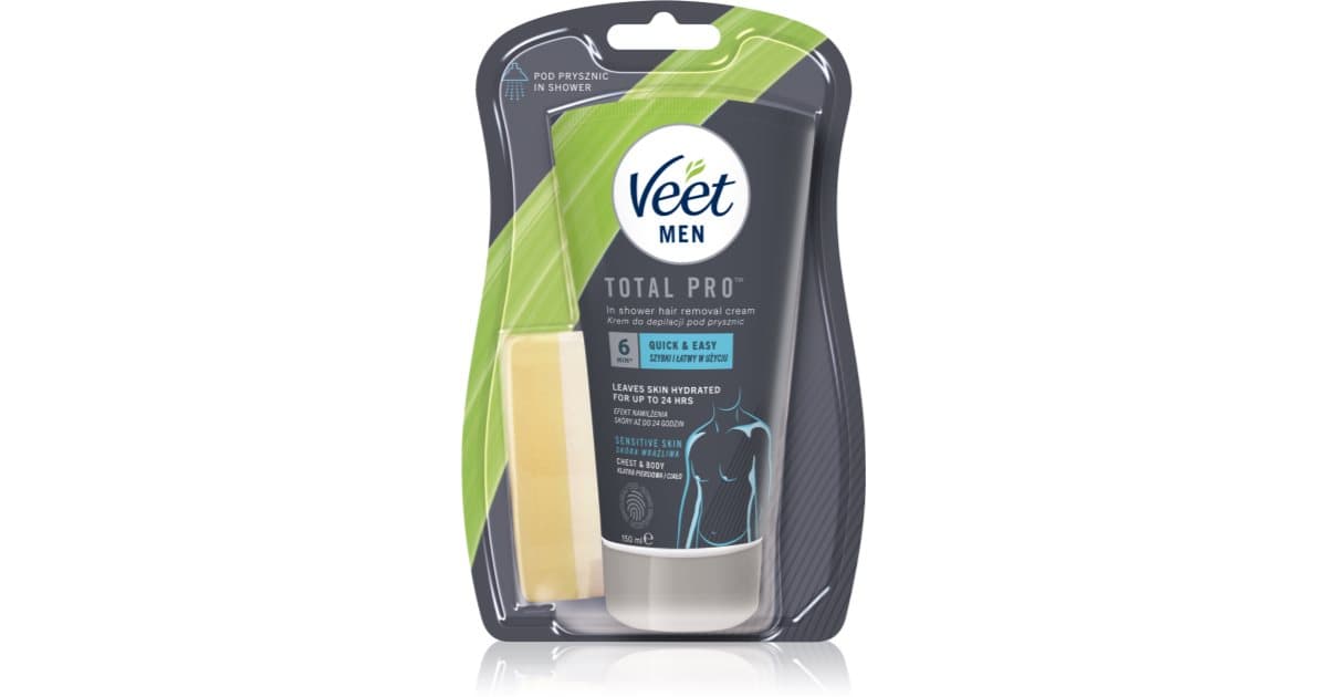 Veet MEN крем для депіляції для душу для чутливої шкіри - image 1