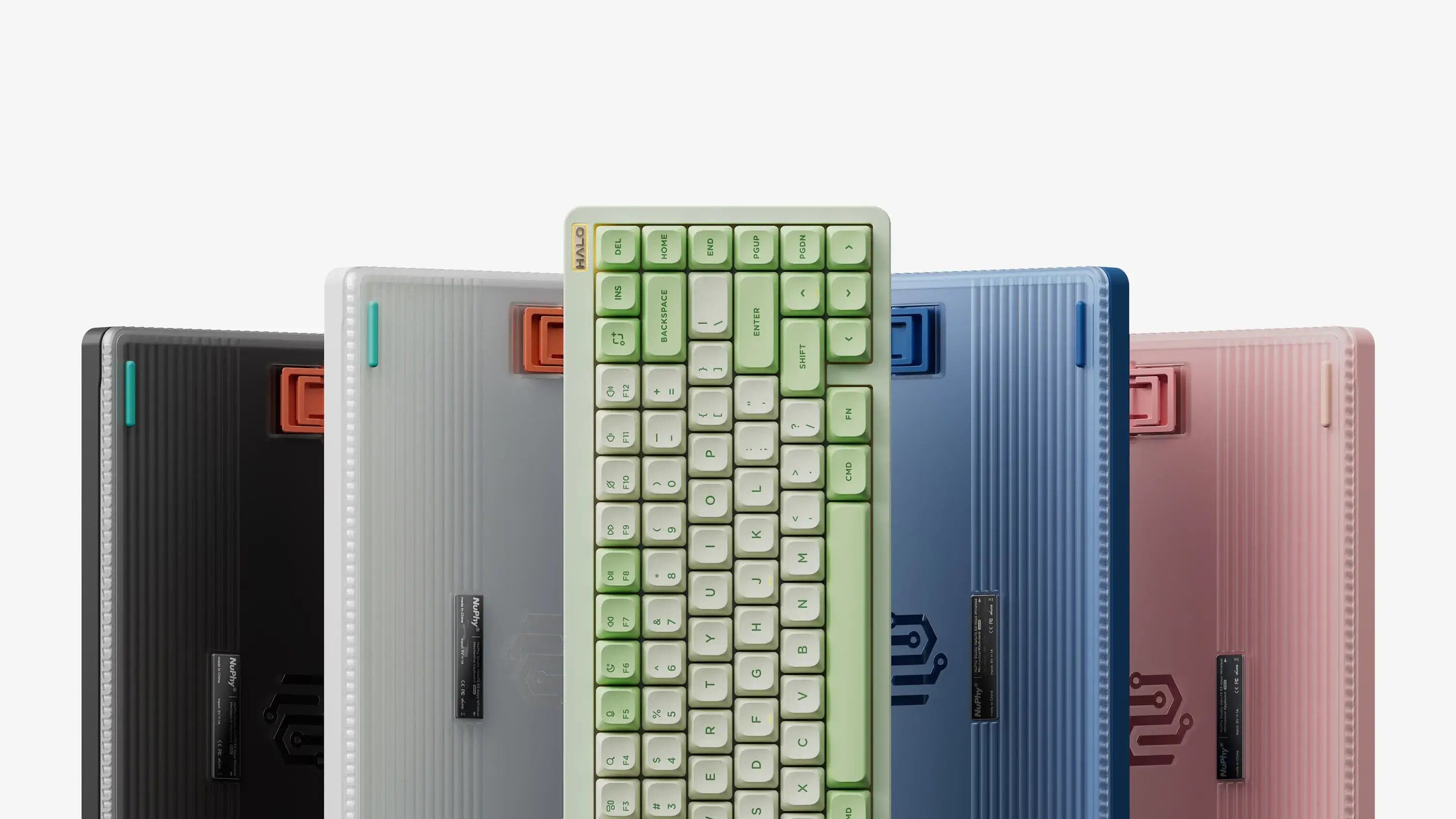 NuPhy Halo75 V2 QMK/VIA Wireless Mechanical Keyboard Ionic White Mint 37gf - image 1