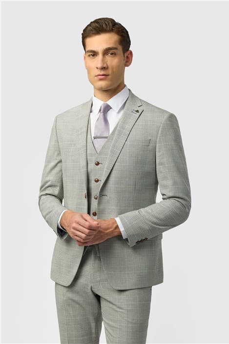 Antique Rogue Slim Fit Astor Monochrome Check Jacket - image 1