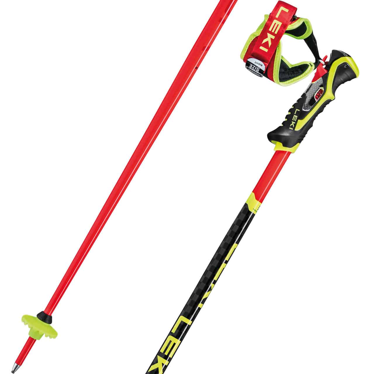 Leki WCR SL 3D Ski Pole bright red/black/neon yellow - image 1