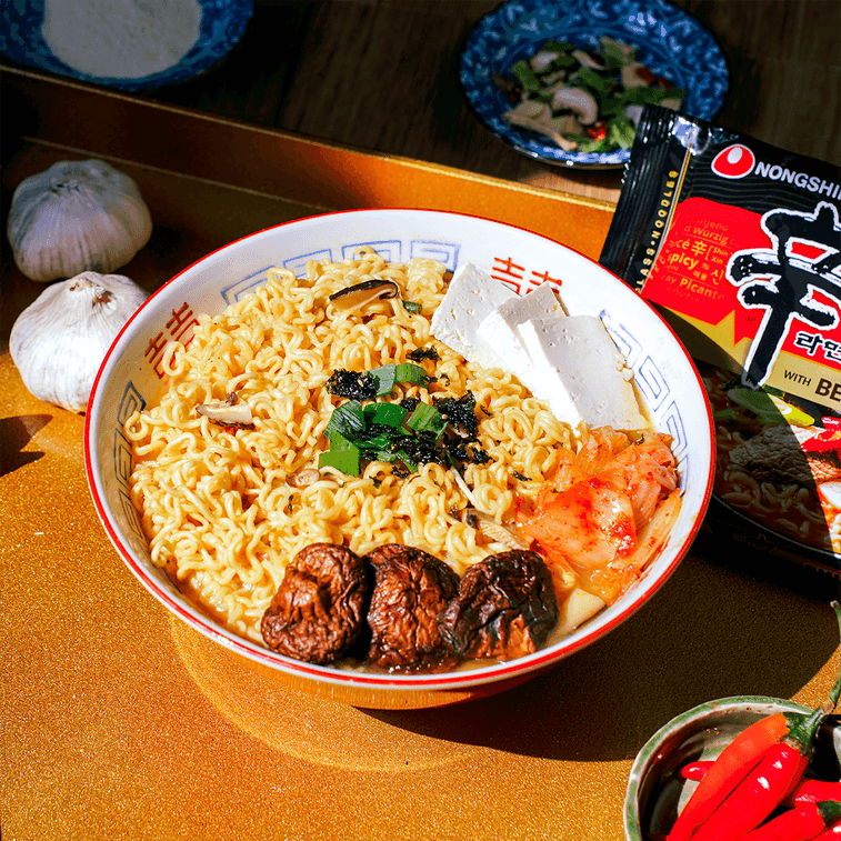 NONGSHIM Shin Ramyun Black Premium Beef Broth Instant Noodles 4 Pack - image 1