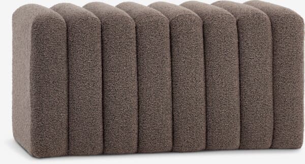 Bench BISLEV dark sand fabric - image 1