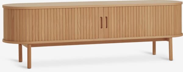 TV-Bank LYNGVIG 160cm 2 Rolladen-Türen Eiche - image 1