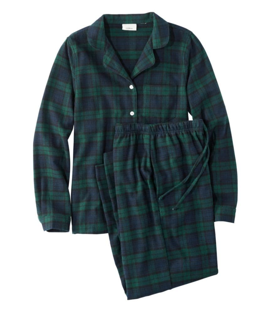 Women's Scotch Plaid Flannel Pajamas - image 1