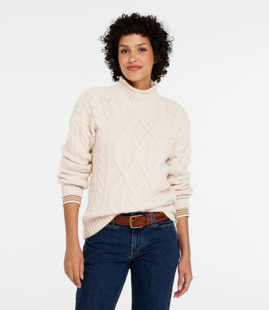 Women's 1912 Heritage Wool Blend Mockneck Sweater - image 1