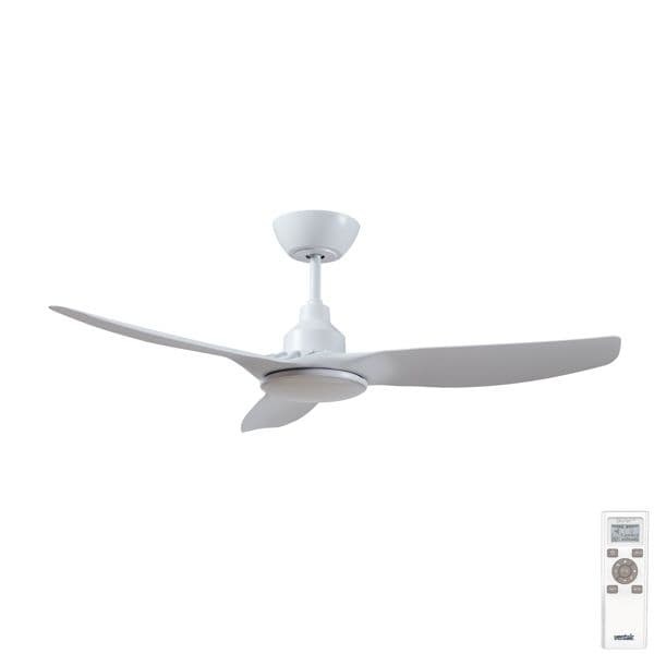 Skyfan Ceiling Fan DC Motor with CCT LED Light & Remote 52" White by Ventair - image 1