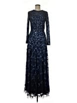 Mac Duggal Blue Velvet Cocktail Dress - image 1