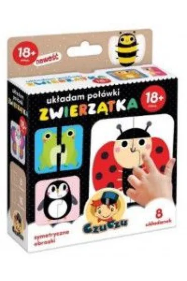 Puzzle Układam połówki Zwierzęta Bright Junior Media - image 1