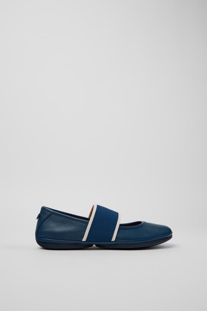 Right Nina Blue Leather Ballerinas for Women - image 1