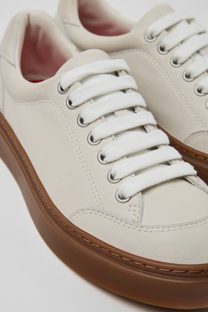 Runner Twentyfive White Leather Sneakers for Women - image 1