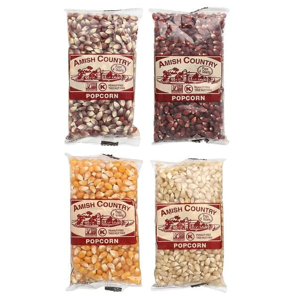 Amish Country Popcorn Variety Set, 4 Pack, 4 oz (113 g) Each - image 1