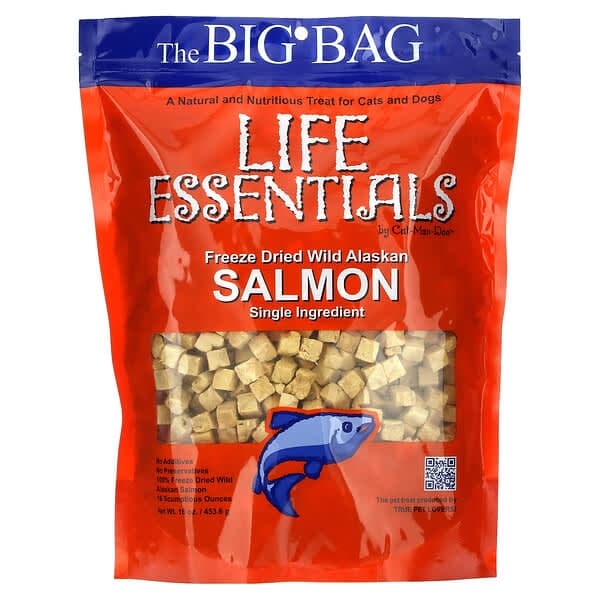 Cat-Man-Doo Life Essentials Freeze Dried Wild Alaskan Salmon 16 oz - image 1