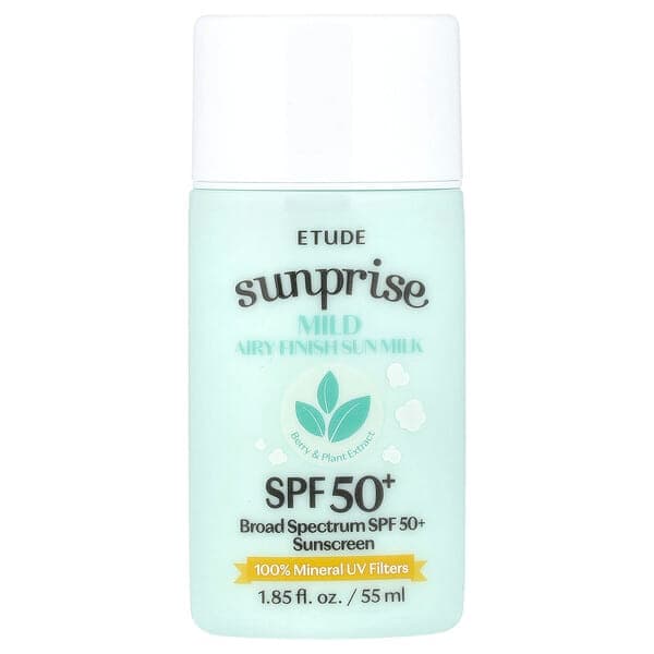 ETUDE Sunprise Mild Airy Finish Sun Milk SPF 50+ 1.85 fl oz (55 ml) - image 1