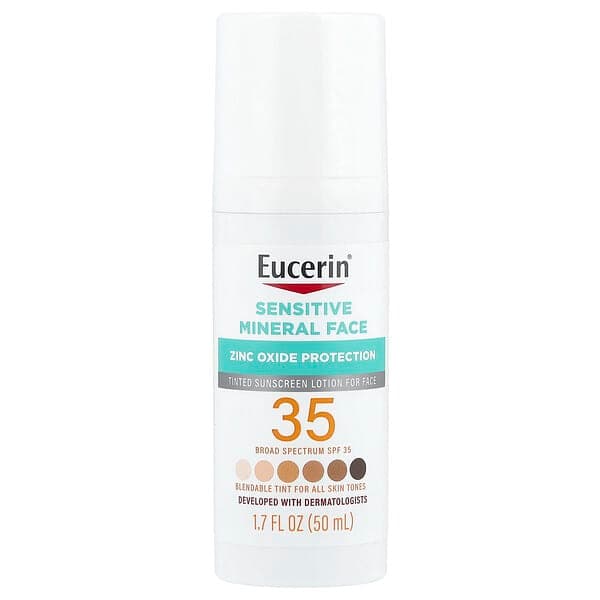Eucerin Tinted Sensitive Mineral Face Sunscreen Lotion SPF 35 50 ml - image 1