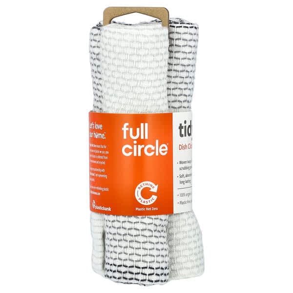 Full Circle, Tidy™ Dish Cloths, Grey, 3 Cloths - image 1