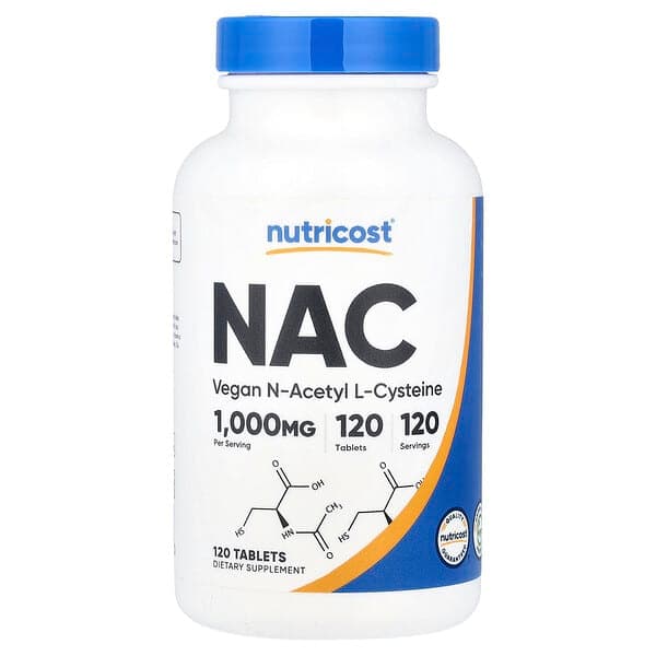 Nutricost NAC 1,000 mg, 120 Vegan Tablets - image 1