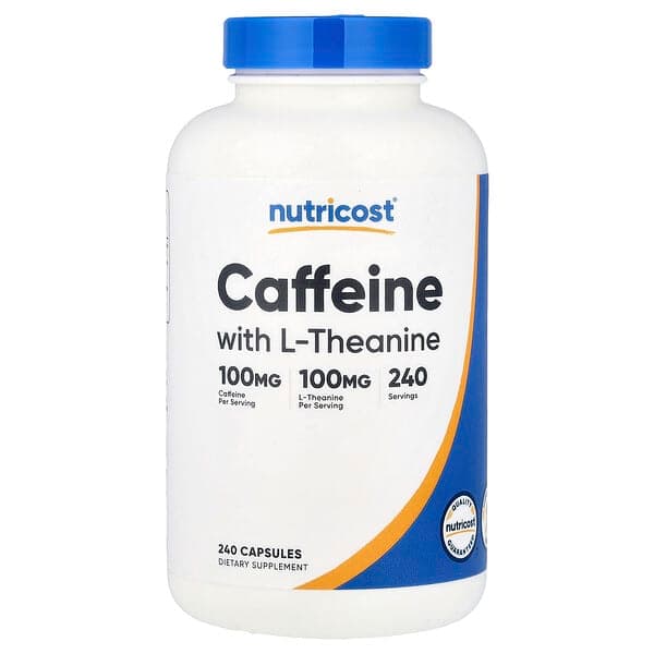 Nutricost Caffeine with L-Theanine 240 Capsules - image 1