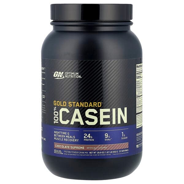 Optimum Nutrition Gold Standard 100% Casein Protein Powder Chocolate Supreme 850g - image 1