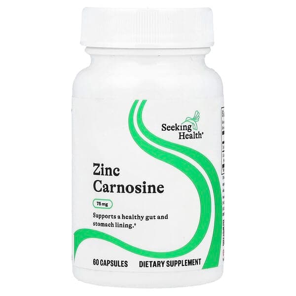 Seeking Health, Zinc Carnosine, 75 mg, 60 Capsules - image 1