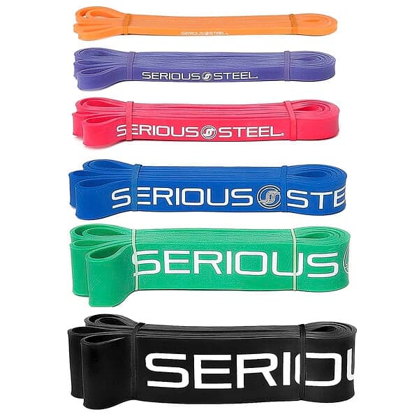 Serious Steel Fitness 32 Inch Resistance Bands Complete Set 7 Piece - image 1