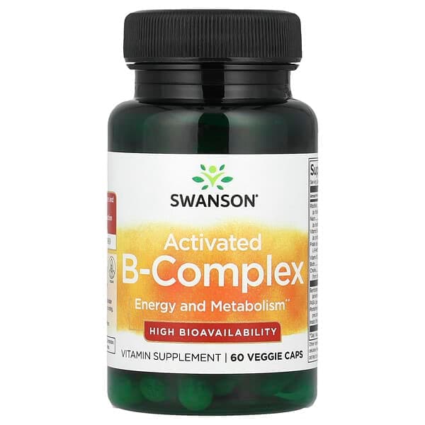 Swanson Activated B-Complex 60 Veggie Capsules - image 1