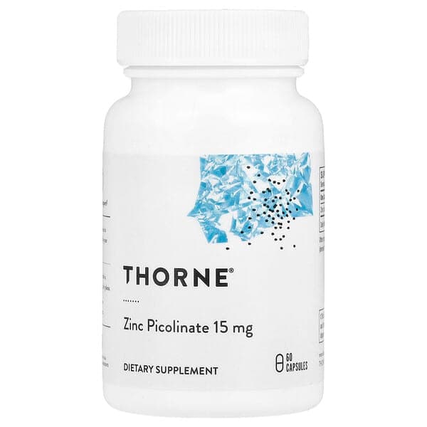Thorne Zinc Picolinate 15 mg 60 Capsules - image 1