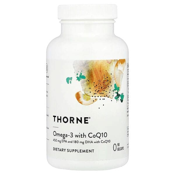 Thorne Omega-3 with CoQ10 90 Gelcaps - image 1