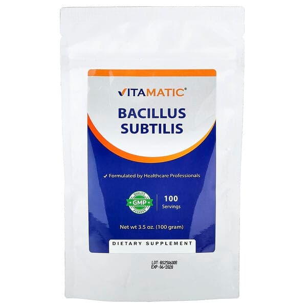 Vitamatic Bacillus Subtilis Probiotic Powder, 3.5 oz (100 g) - image 1