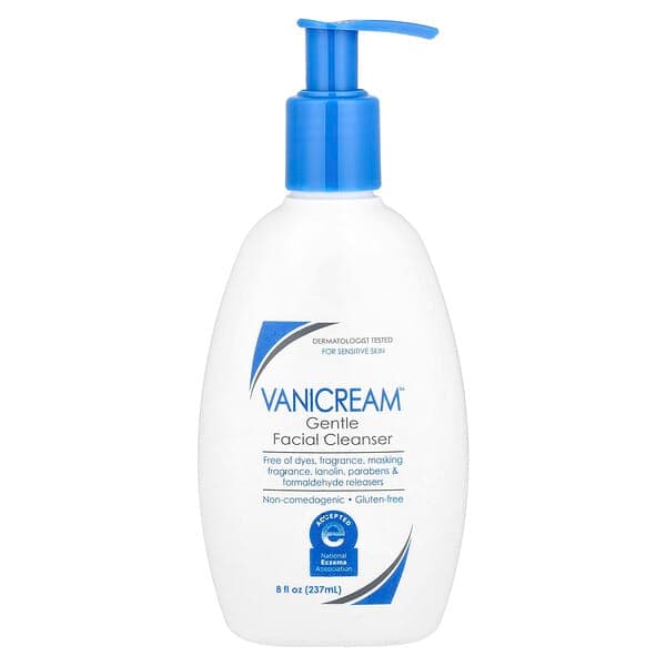 Vanicream Gentle Facial Cleanser for Sensitive Skin Fragrance Free 8 fl oz (237 ml) - image 1