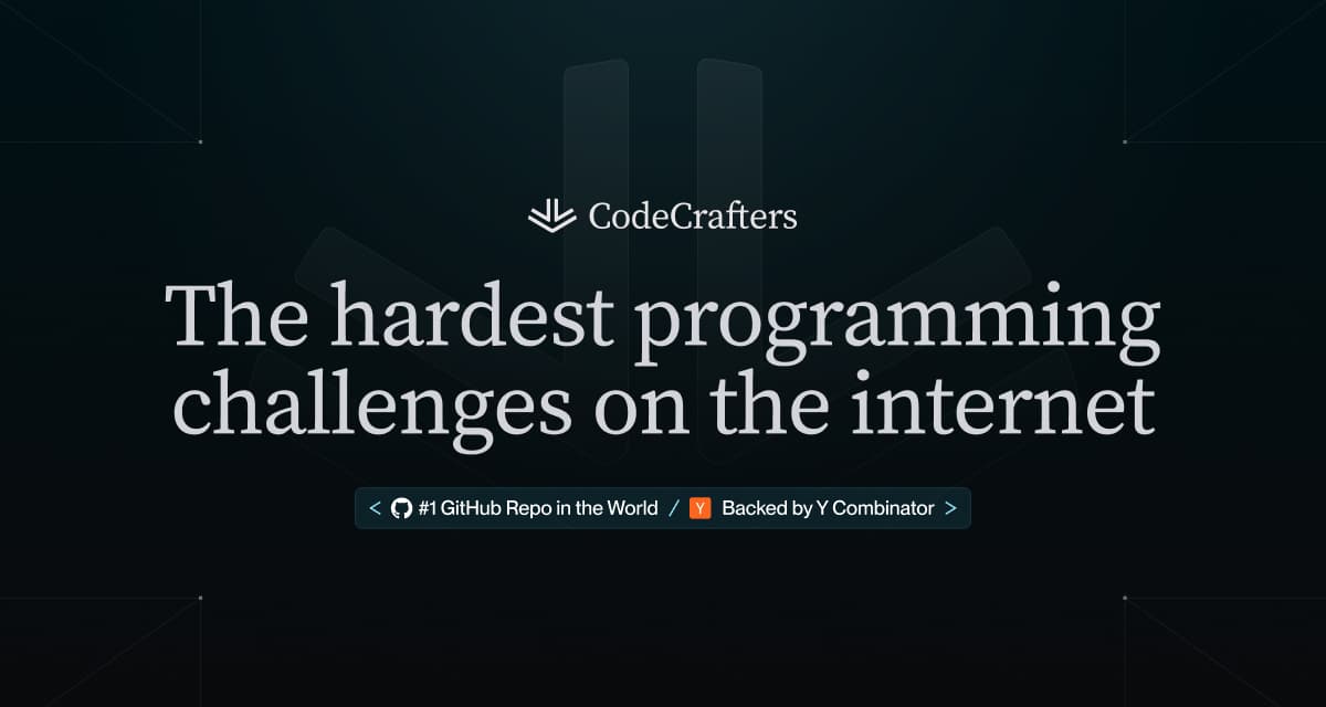 CodeCrafters | The Hardest Programming Challenges on the Internet - image 1